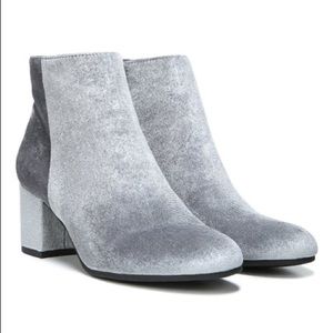 Circus Sam Edelman Silver Velvet Booties